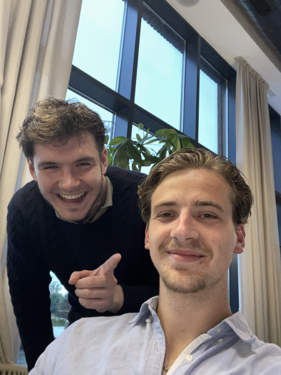 Rok Bozic and Dane Ralic at Belgrade Helix entrepreneur event